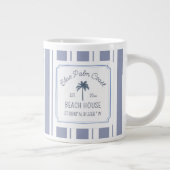 Grande Tasse Beach House Blue Stripes Coastal Farmhouse (Droite)