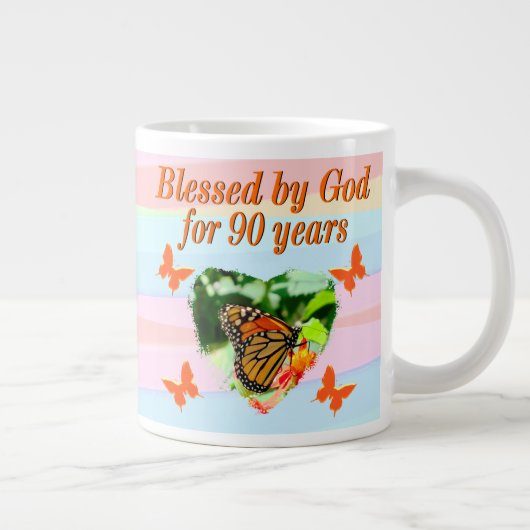 GRANDE TASSE BEAU BOUG DE PRIÈRE DE 90E ANNIVERSAIRE (Droite)