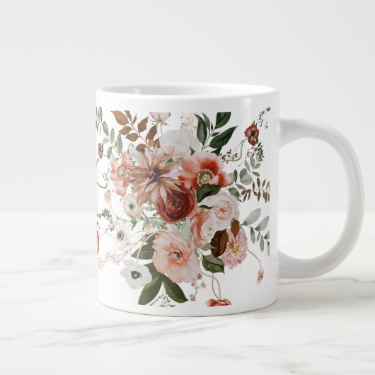 Grande Tasse Beau Bouquet Floral d'été (Droite)