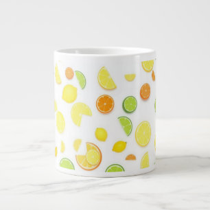 Grande Tasse Beau citron vert et jaune