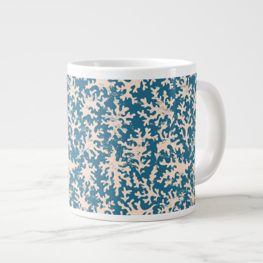 Grande Tasse Beau Motif corallien (Devant droit)