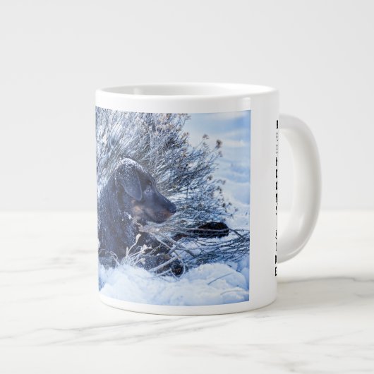 Grande Tasse Beauceron Puppy Share a Cup Add Name (Devant droit)