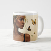 Grande Tasse Beauté Éthérée en Fleur (Devant droit)