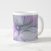 Grande Tasse Beauté étonnante Fleur d'art Abstrait fractal mode (Devant droit)