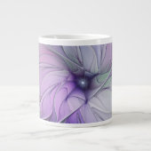 Grande Tasse Beauté étonnante Fleur d'art Abstrait fractal mode (Devant)