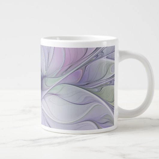 Grande Tasse Beauté étonnante Fleur d'art Abstrait fractal mode (Droite)