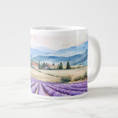 Grande Tasse Beautiful lavender fields art (Devant droit)