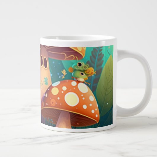 Grande Tasse Beaux champignons mignons (Droite)