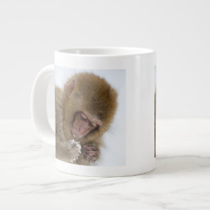 Grande Tasse Bébé Macaque japonais Singe des neiges