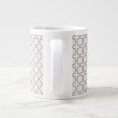Grande Tasse Beige Islamic geometric pattern (Dos)
