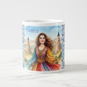 Grande Tasse Belle dame en Cappadoce, Turquie
