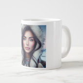 Grande Tasse Belle femme inuite - Élégance arctique (Devant droit)