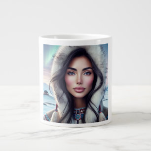 Grande Tasse Belle femme inuite - Élégance arctique