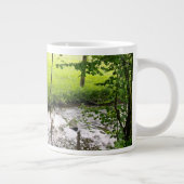Grande Tasse Belle forêt belge et rivière, voyage (Droite)