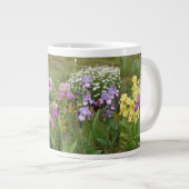 Grande Tasse Belle Iris Fleur violet Fleur Jardin Photo (Devant droit)