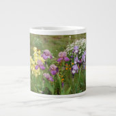 Grande Tasse Belle Iris Fleur violet Fleur Jardin Photo (Devant)