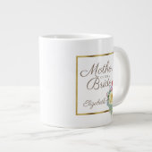 Grande Tasse Belle mariée florale rose et jaune (Devant droit)