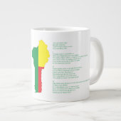 Grande Tasse Bénin Drapeau Dans La Carte Du Pays (Devant droit)