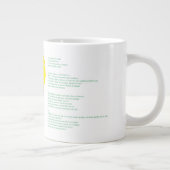 Grande Tasse Bénin Drapeau Dans La Carte Du Pays (Droite)