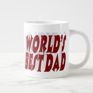 Grande Tasse Best Dad burgundy 3d texte
