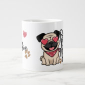 Grande Tasse "Best Dog Mom Ever" personnalisez l'illustration d (Devant)