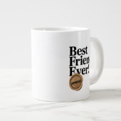 Grande Tasse Best Friend Ever - Conception de texte approuvée (Devant droit)