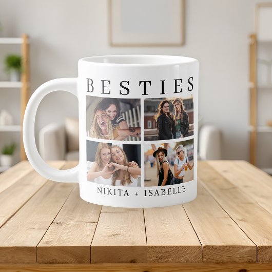 Grande Tasse Best Friends Modern Photo Collage Keepsake
