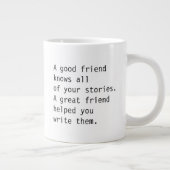 Grande Tasse BFF mug, disant de bons amis (Droite)
