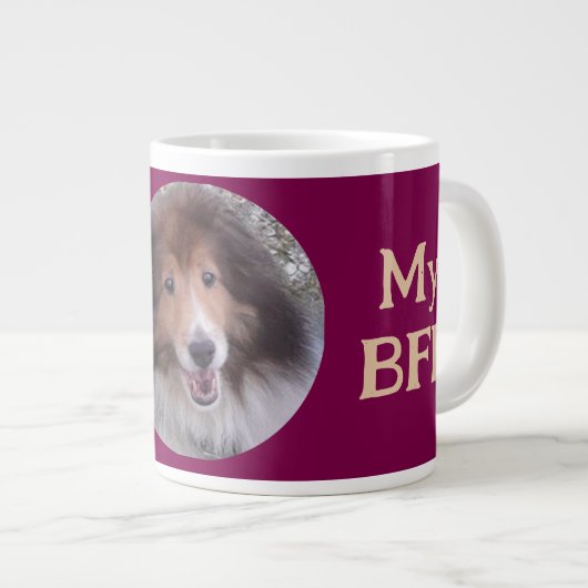 Grande Tasse BFF Pet photo PERSONNALISER (Devant droit)