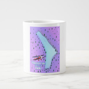 Grande Tasse Bhimtal Lake Bhimtal Inde affiche de voyage.