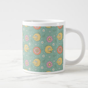 Grande Tasse Big Bird   Good Vibes Floral Pattern