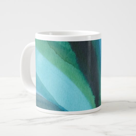 Grande Tasse Big Blue Leaf I (Devant gauche)