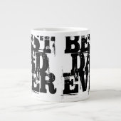 Grande Tasse Big Bold Distressed Meilleur Papa Jamais Typograph (Devant)