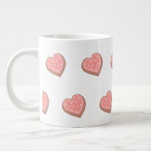 Grande Tasse Biscuits en forme de cœur