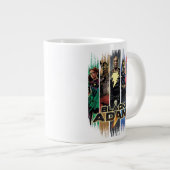 Grande Tasse Black Adam Characters In Stripes Graphic (Devant droit)