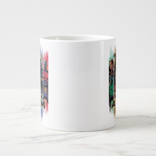 Grande Tasse Black Adam Characters In Stripes Graphic (Devant)