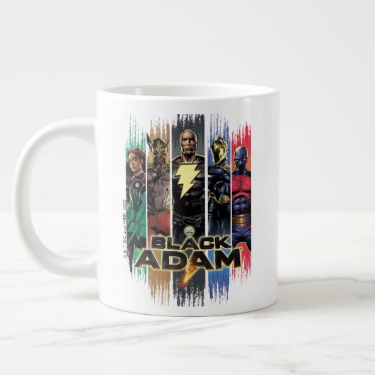 Grande Tasse Black Adam Characters In Stripes Graphic (Gauche)