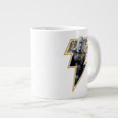 Grande Tasse Black Adam Grey et Gold Lightning Graphic (Devant droit)