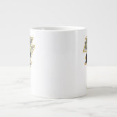 Grande Tasse Black Adam Grey et Gold Lightning Graphic (Devant)