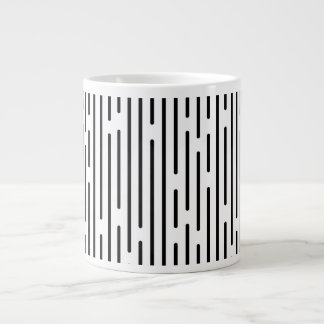 Grande Tasse Black Line Geometric Pattern
