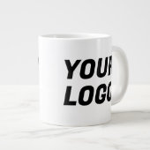 Grande Tasse Black & White Business Company Logo CUSTOM Jumbo (Devant droit)