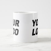 Grande Tasse Black & White Business Company Logo CUSTOM Jumbo (Devant)