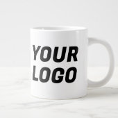 Grande Tasse Black & White Business Company Logo CUSTOM Jumbo (Droite)