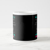Grande Tasse Blague de formule de physique (Devant)