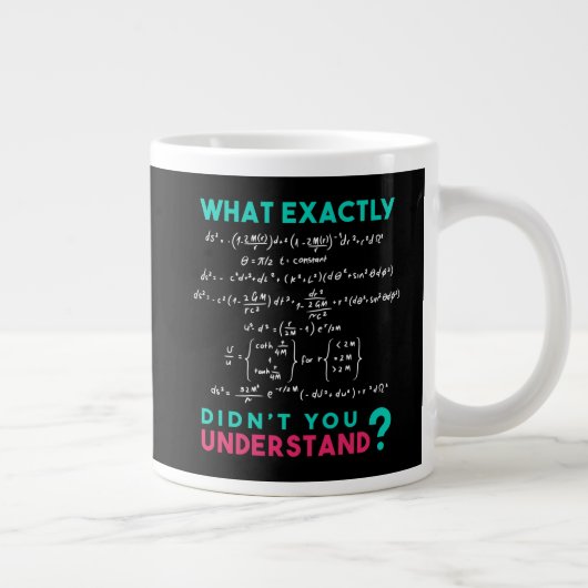Grande Tasse Blague de formule de physique (Droite)