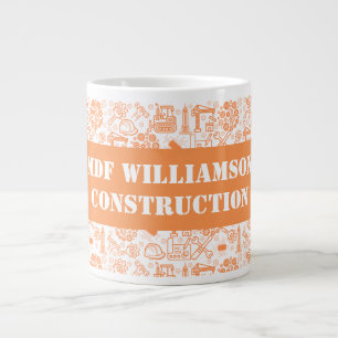 Grande Tasse blanc et marron Architectural Blueprint Engineer