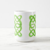 GRANDE TASSE BLANCHE NŒUD CELTIQUE VERT (Centre)