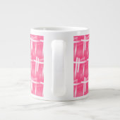 Grande Tasse Blancs Sur Rose (Dos)