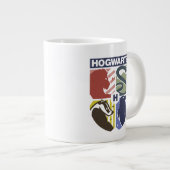 Grande Tasse BlasonESTAMPILLÉ HOGWARTS™ de style rétro (Devant droit)
