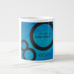 Grande Tasse Bleu 80 Décennie Anniversaire